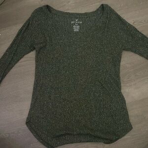 American Eagle, green, soft and sexy, extra small long sleeve shirt